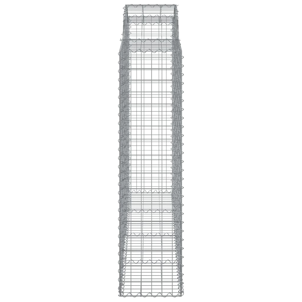 Íves horganyzott vas gabion kosár 200x50x160/180 cm 4