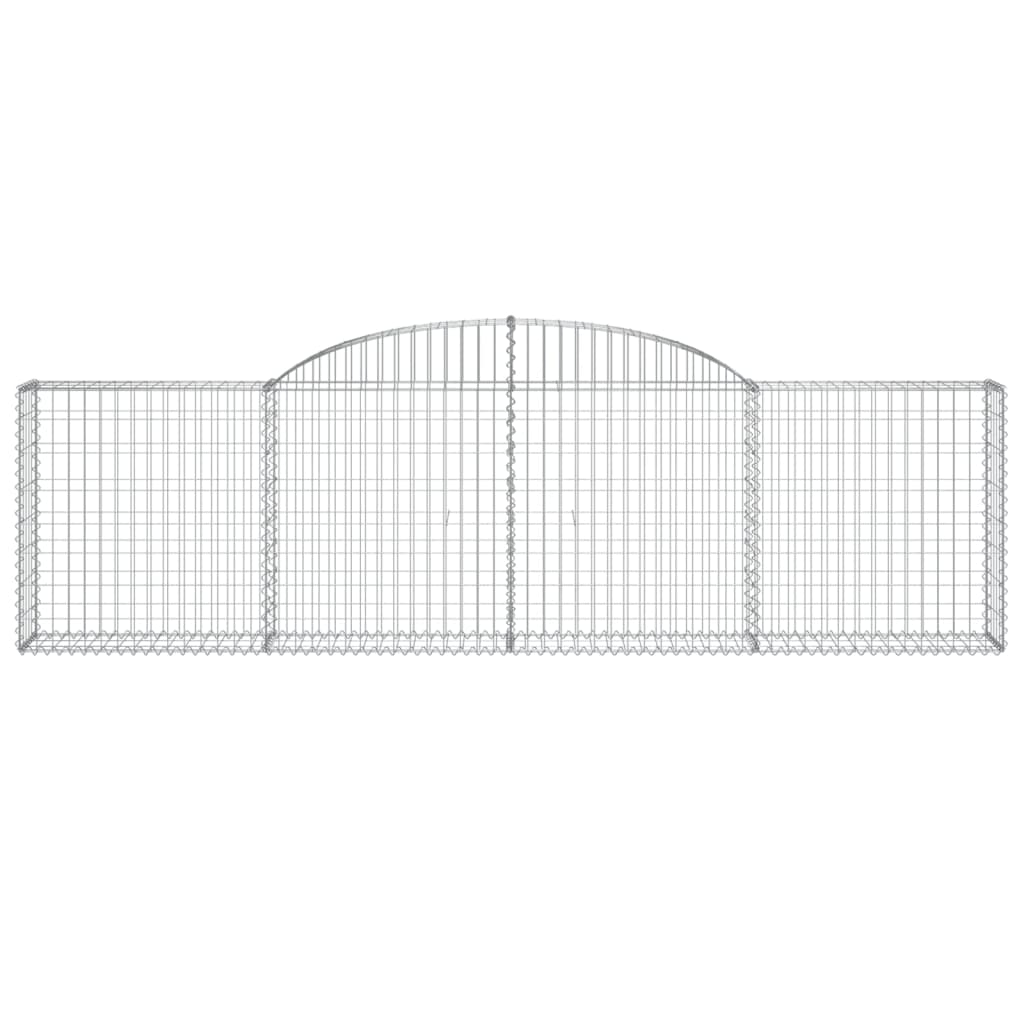Íves horganyzott vas gabion kosár 300 x 30 x 80/100 cm 3