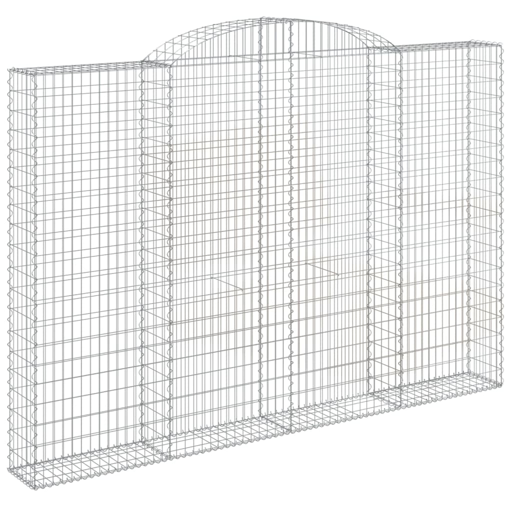 Íves horganyzott vas gabion kosár 300 x 30 x 200/220 cm 2