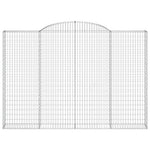 Íves horganyzott vas gabion kosár 300 x 30 x 200/220 cm 3
