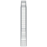 Íves horganyzott vas gabion kosár 300 x 30 x 200/220 cm 4