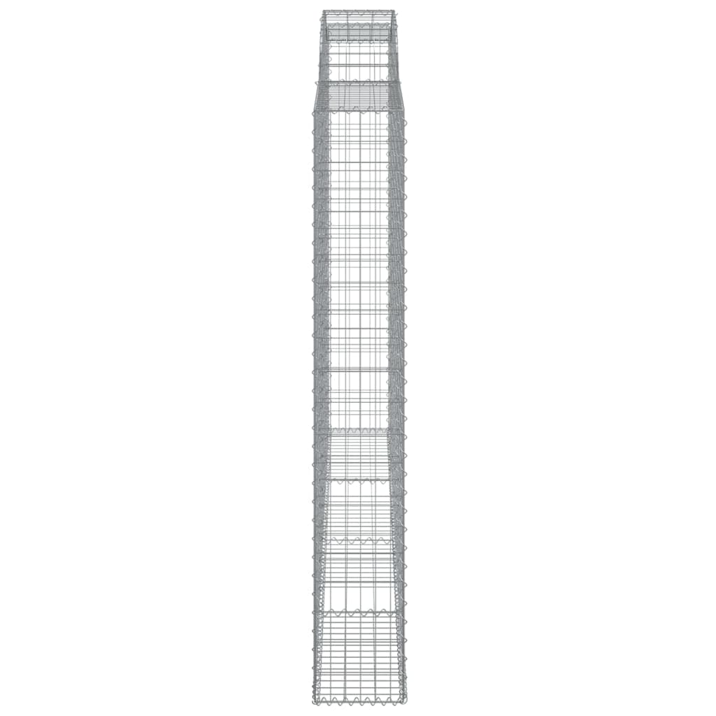 Íves horganyzott vas gabion kosár 300 x 30 x 200/220 cm 4