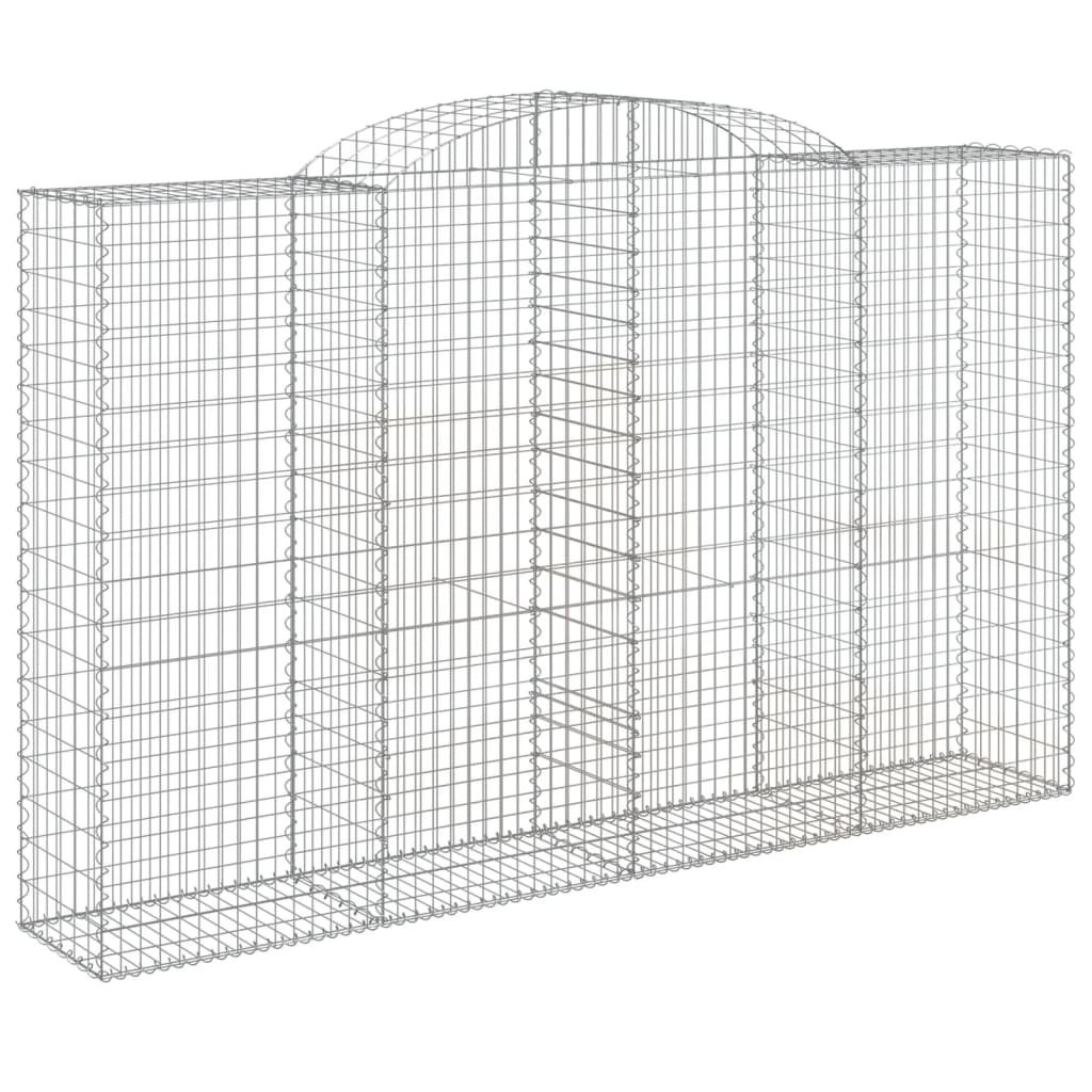 Íves horganyzott vas gabion kosár 300 x 50 x 180/200 cm 2