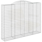 Íves horganyzott vas gabion kosár 300 x 50 x 220/240 cm 2