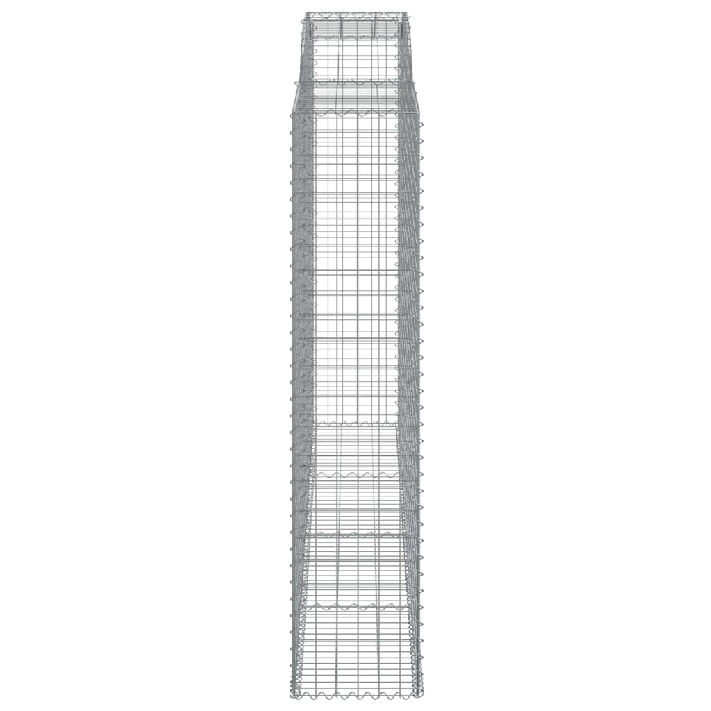 Íves horganyzott vas gabion kosár 300 x 50 x 220/240 cm 4