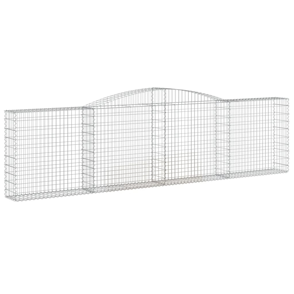 Íves horganyzott vas gabion kosár 400x30x100/120 cm 2