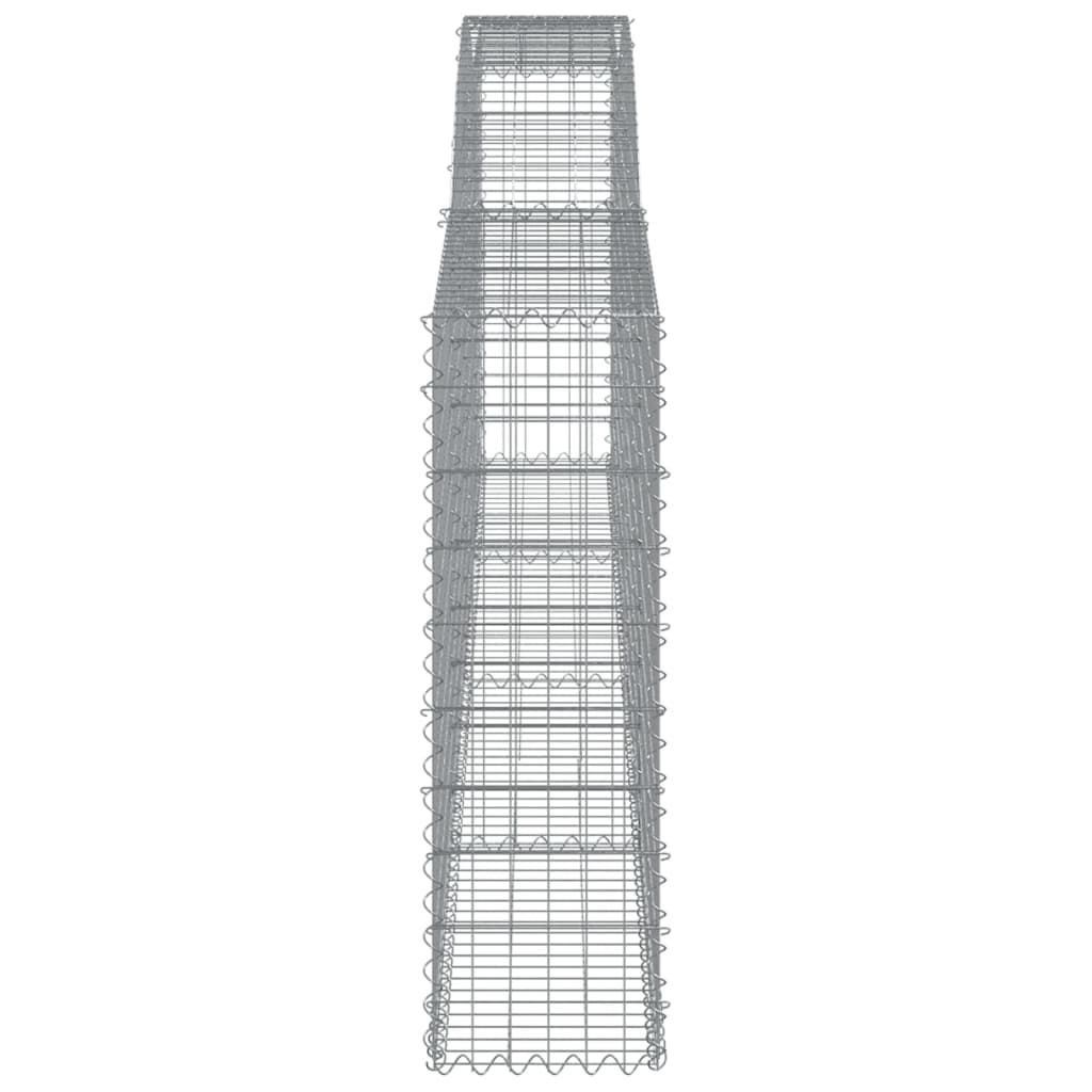 Íves horganyzott vas gabion kosár 400x30x100/120 cm 4