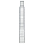 Íves horganyzott vas gabion kosár 400x30x220/240 cm 4