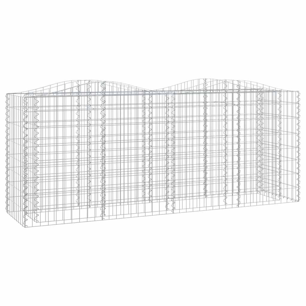 Íves horganyzott vas gabion magaságyás 200x50x100 cm 2