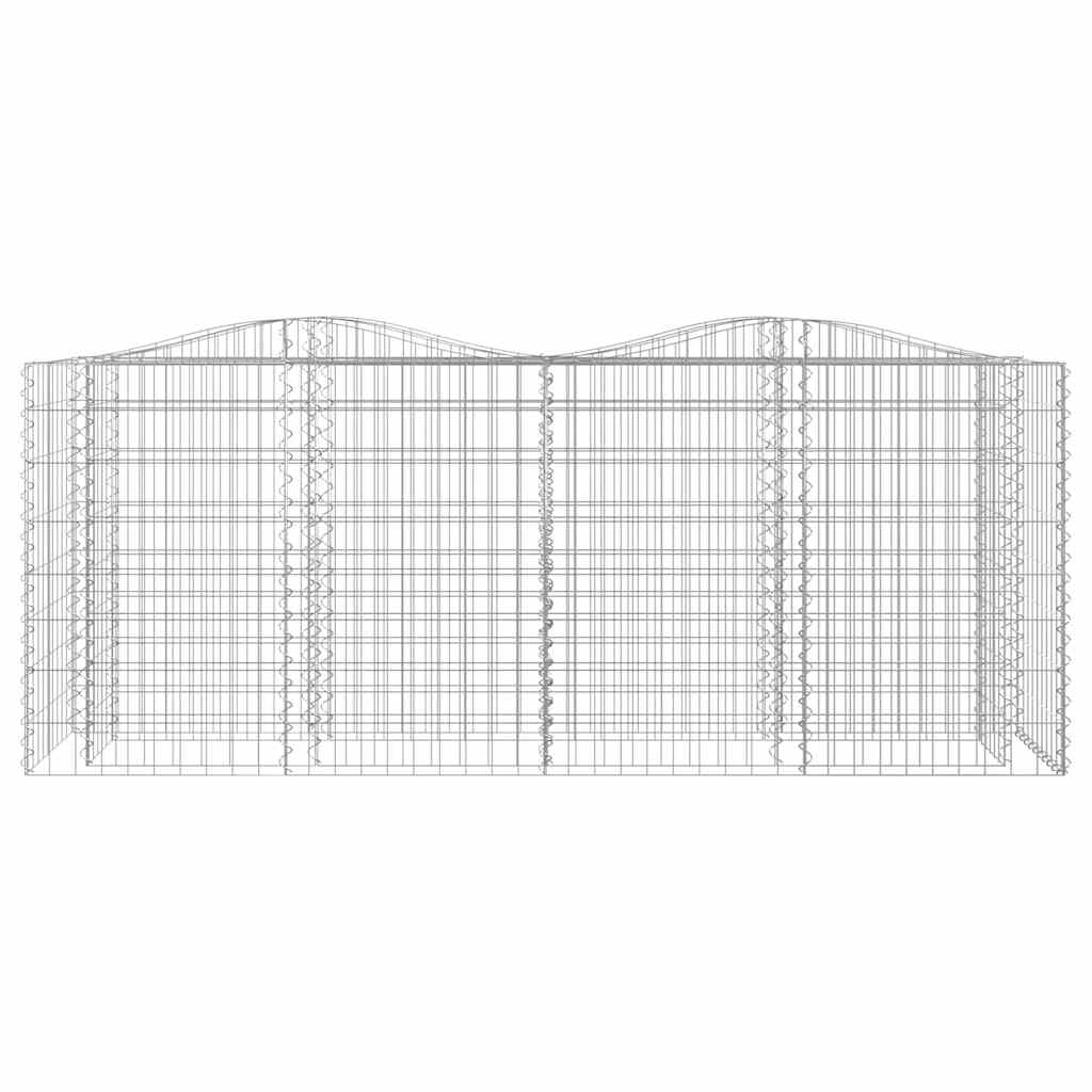 Íves horganyzott vas gabion magaságyás 200x50x100 cm 3