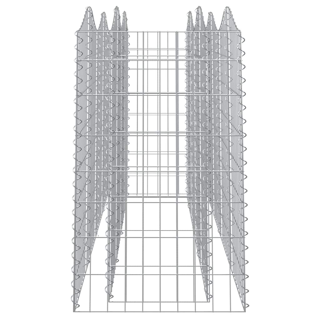 Íves horganyzott vas gabion magaságyás 200x50x100 cm 4