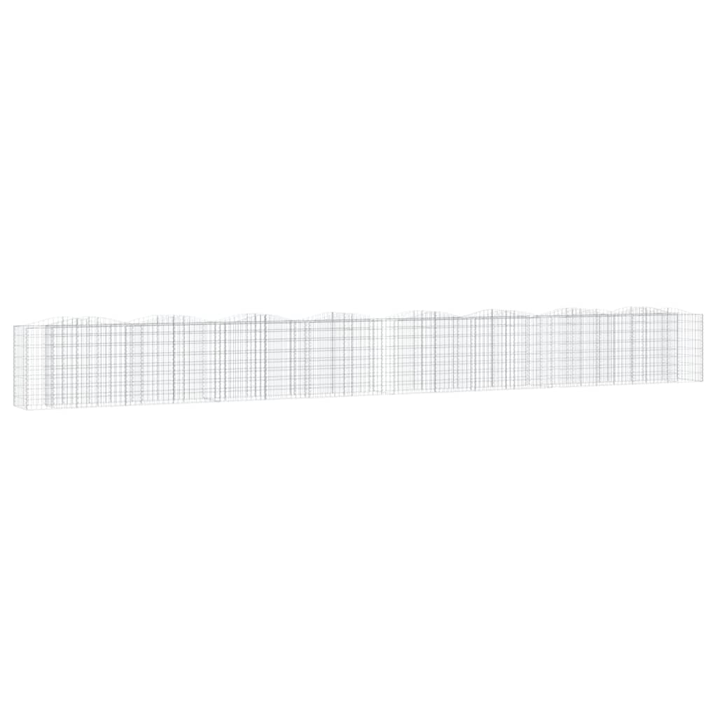 Íves horganyzott vas gabion magaságyás 800 x 50 x 100 cm 2