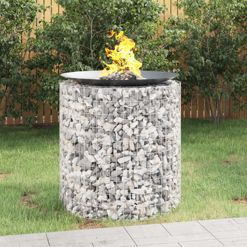 Horganyzott vas gabion tűzrakó Ø 100 cm
