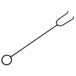 Acél XXL méretű tűztál piszkavassal 70 cm 6