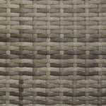 2 személyes szürke polyrattan kerti kanapé párnával 8