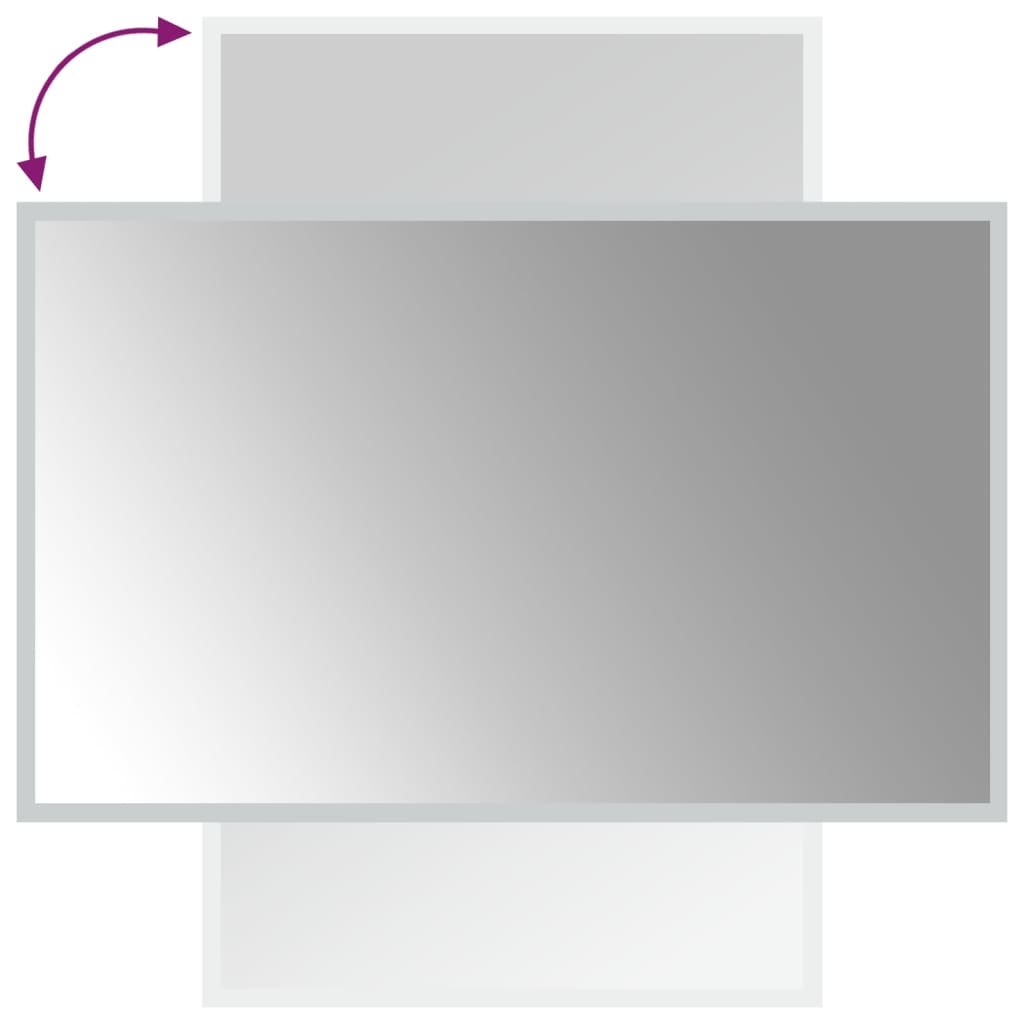 LED-es fürdőszobatükör 50x80 cm 6