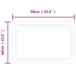 LED-es fürdőszobatükör 60x90 cm 5