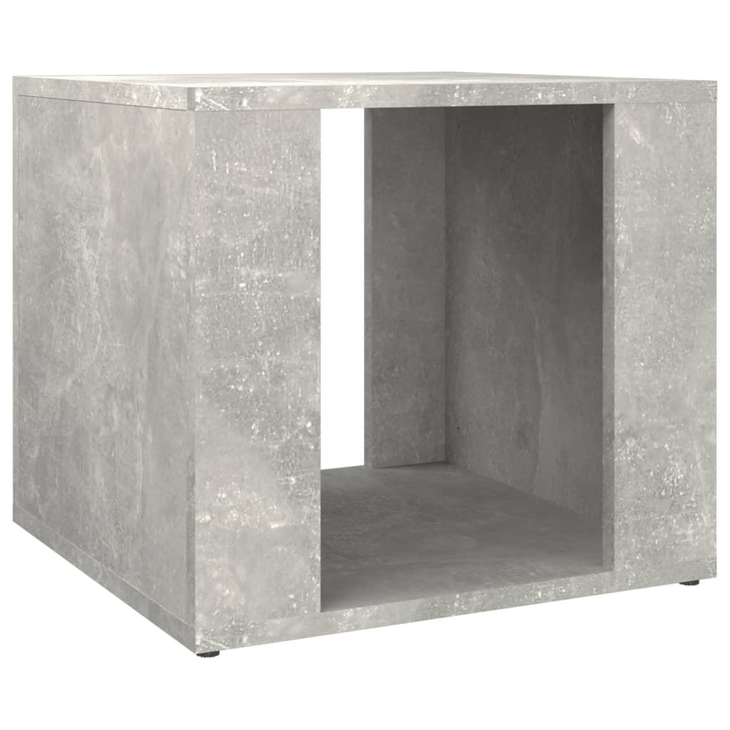 Betonszürke szerelt fa éjjeliszekrény 41 x 40 x 36 cm 2