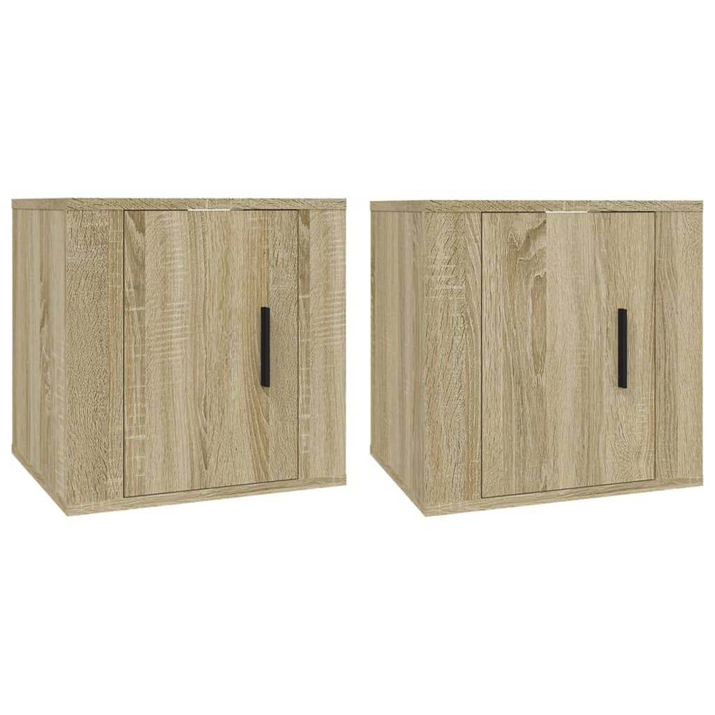 2 db sonoma tölgy fali TV-szekrény 40x34,5x40 cm 2