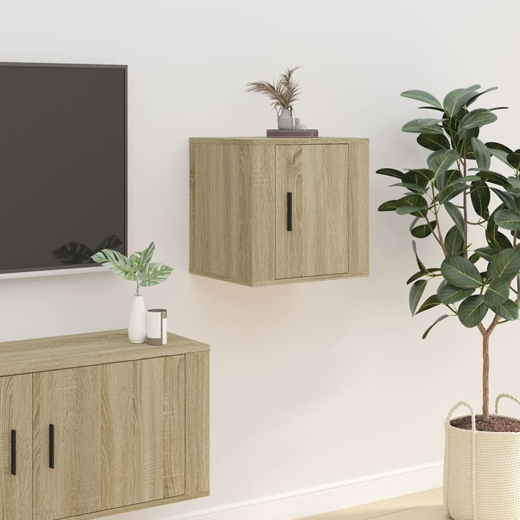 2 db sonoma tölgy fali TV-szekrény 40x34,5x40 cm 3