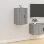 2 db szürke sonoma falra szerelhető TV-szekrény 40x34,5x60 cm 3