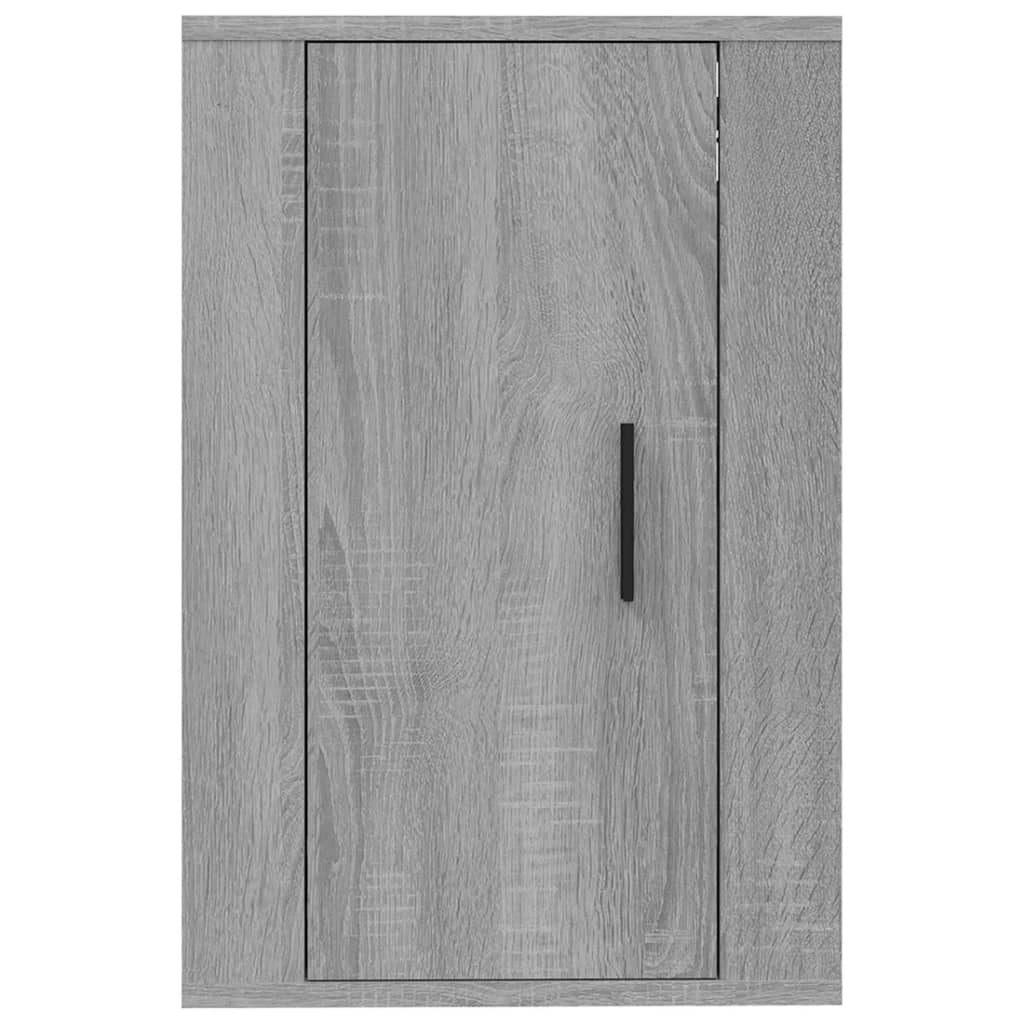 2 db szürke sonoma falra szerelhető TV-szekrény 40x34,5x60 cm 5