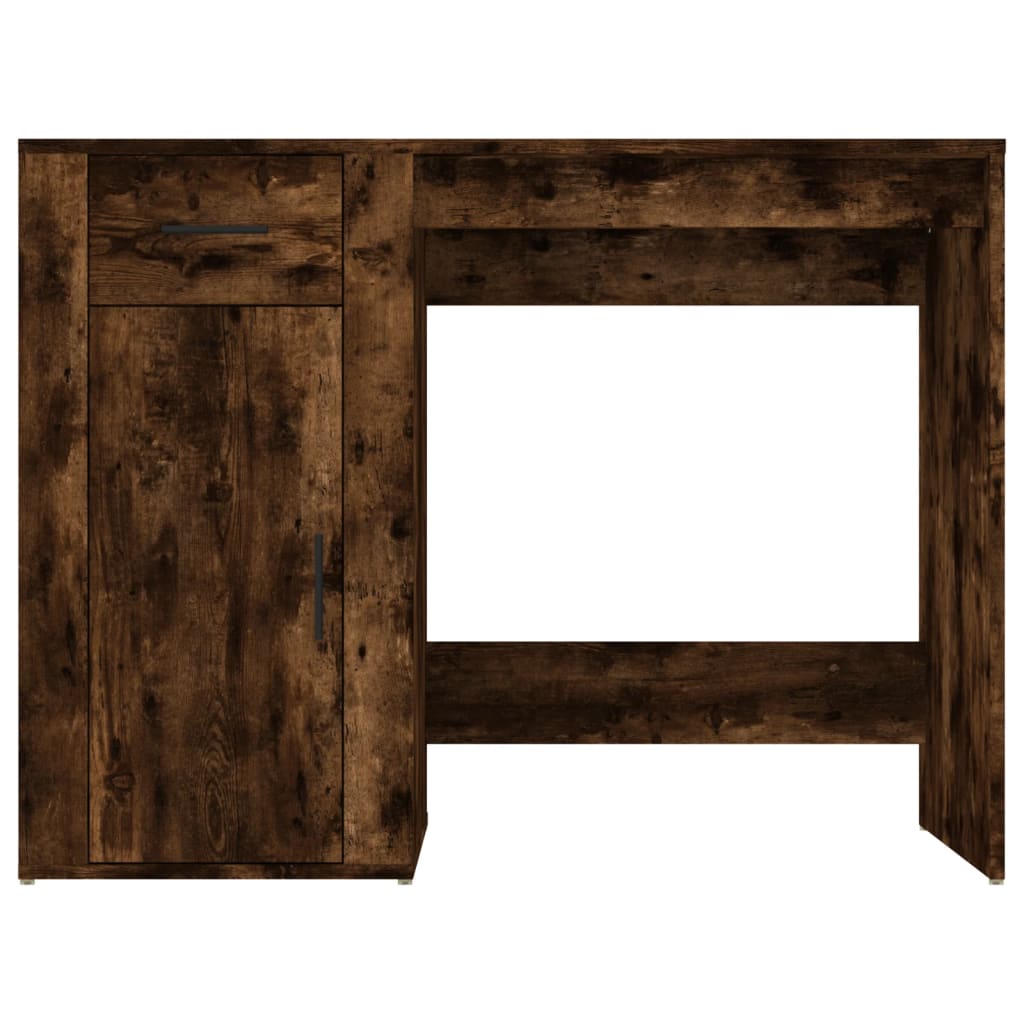 Füstös tölgy színű szerelt fa íróasztal 100x49x75 cm 6