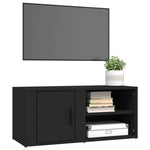 2 db fehér szerelt fa TV-szekrény 80x31,5x36 cm 4