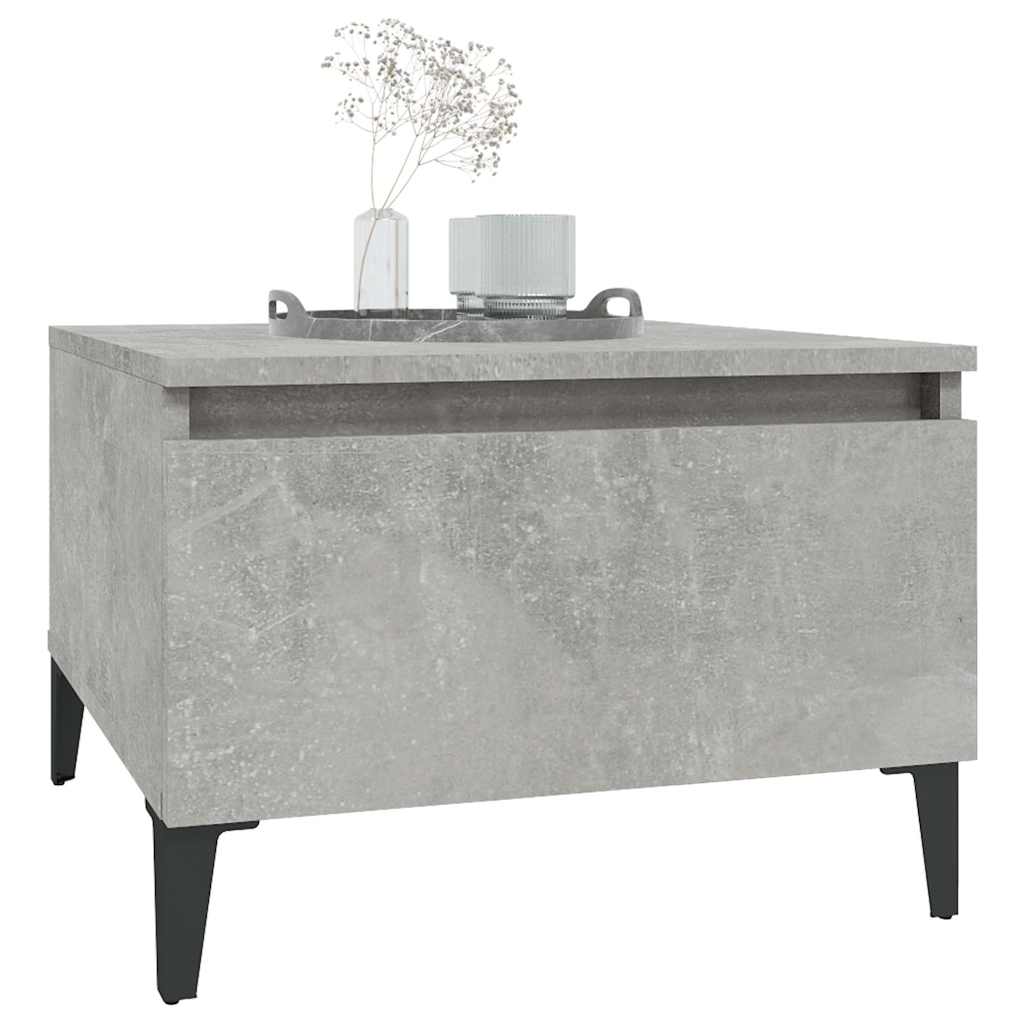 2 db betonszürke szerelt fa kisasztal 50x 46 x 35 cm 4
