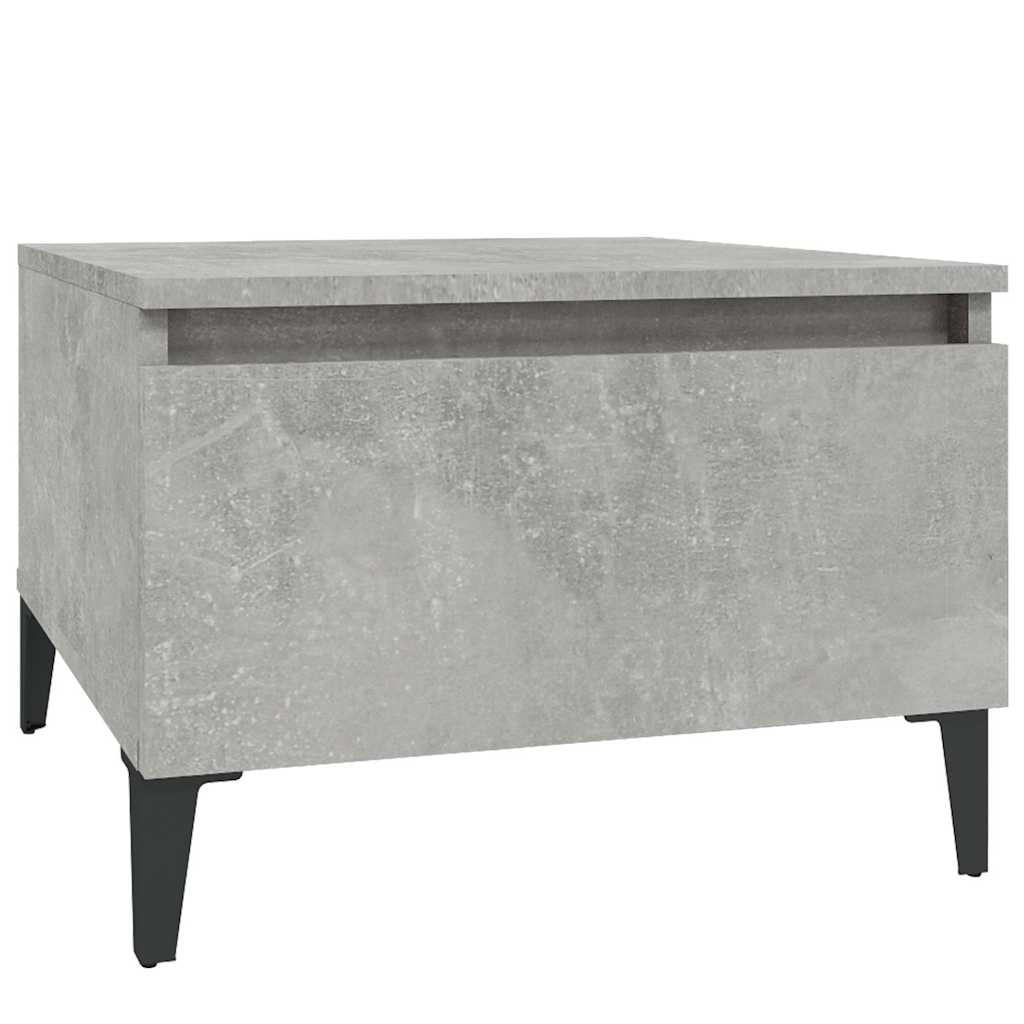 2 db betonszürke szerelt fa kisasztal 50x 46 x 35 cm 6
