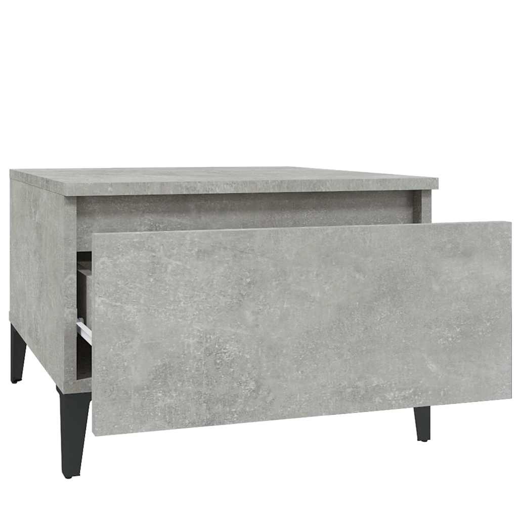 2 db betonszürke szerelt fa kisasztal 50x 46 x 35 cm 8