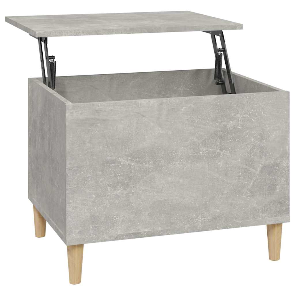 Betonszürke szerelt fa dohányzóasztal 60 x 44,5 x 45 cm 2