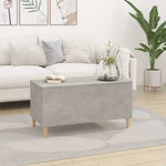 Betonszürke szerelt fa dohányzóasztal 90x44,5x45 cm 3