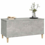 Betonszürke szerelt fa dohányzóasztal 90x44,5x45 cm 7