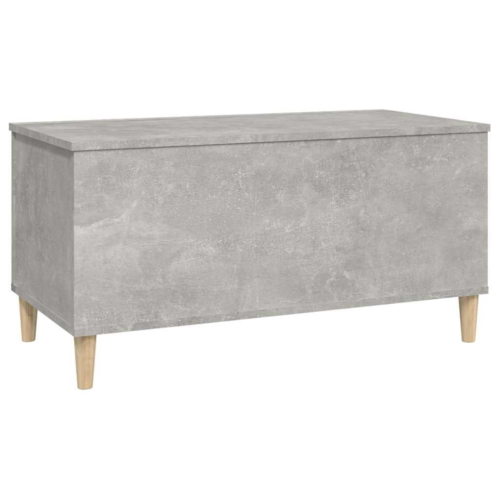 Betonszürke szerelt fa dohányzóasztal 90x44,5x45 cm 4