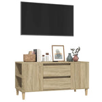 Sonoma tölgy színű szerelt fa fali TV-szekrény 102x44,5x50 cm 4