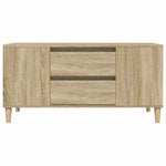 Sonoma tölgy színű szerelt fa fali TV-szekrény 102x44,5x50 cm 7