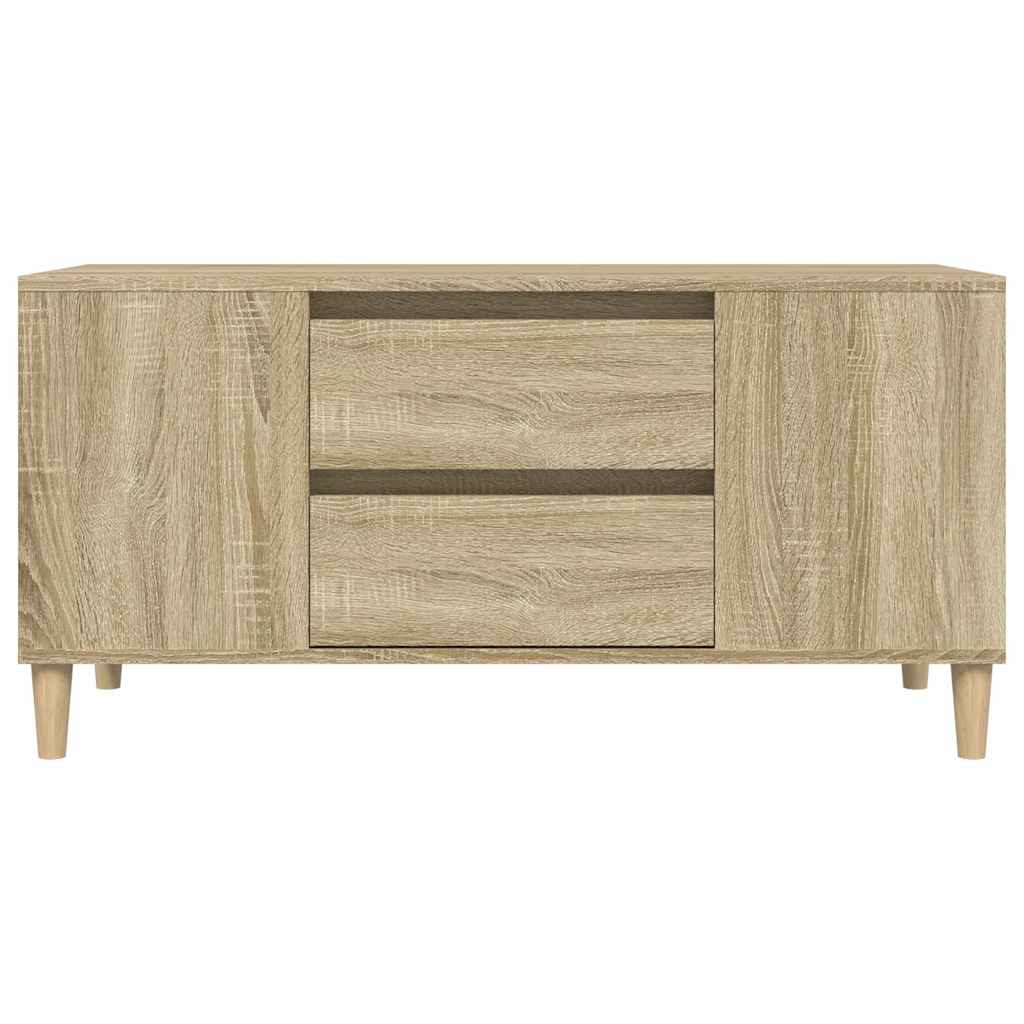 Sonoma tölgy színű szerelt fa fali TV-szekrény 102x44,5x50 cm 7