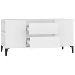 Fehér szerelt fa TV-szekrény 102x44,5x50 cm 7