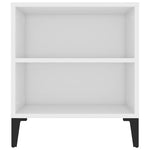 Fehér szerelt fa TV-szekrény 102x44,5x50 cm 8