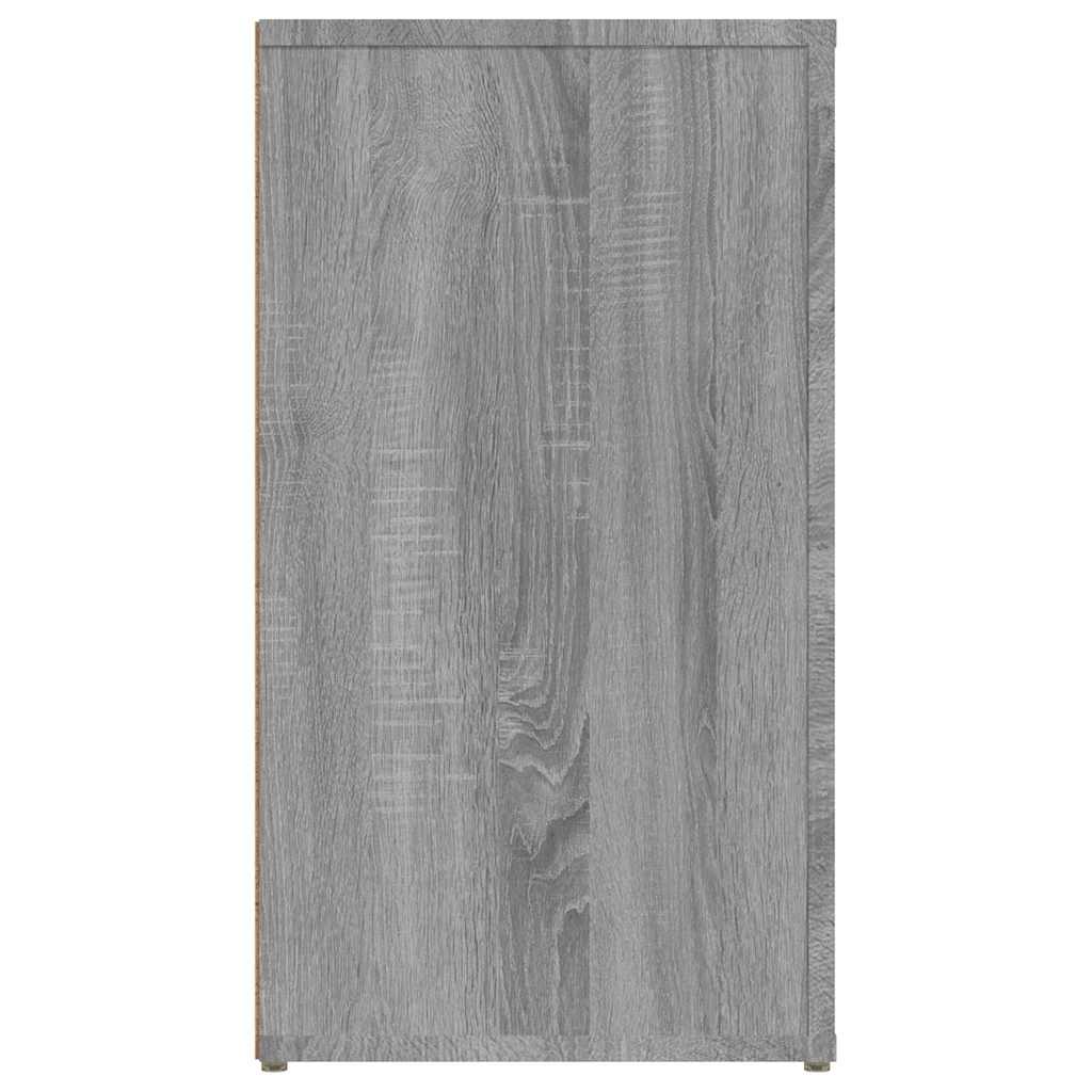 Szürke sonoma színű szerelt fa tálalószekrény 100x33x59,5 cm 7