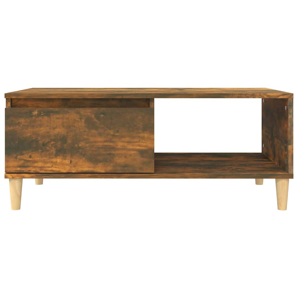 Füstös tölgy színű fatermék dohányzóasztal 90x50x36,5 cm 5