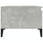 Betonszürke szerelt fa dohányzóasztal 90x50x36,5 cm 6