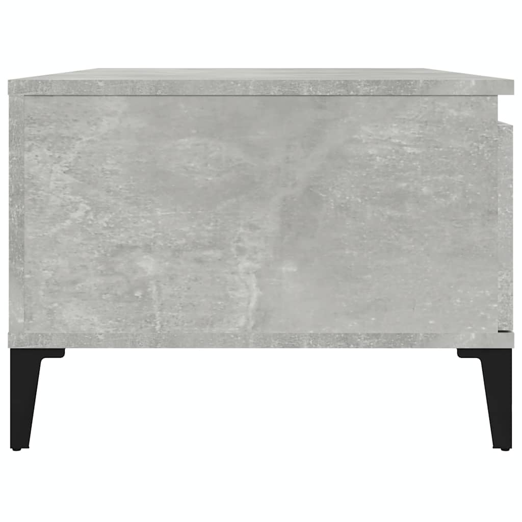 Betonszürke szerelt fa dohányzóasztal 90x50x36,5 cm 6