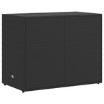 Fekete polyrattan kerti tárolószekrény 100 x 55,5 x 80 cm 8