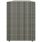 Szürke polyrattan kerti tárolószekrény 198 x 55,5 x 80 cm 5