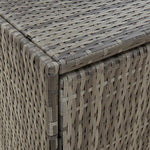 Szürke polyrattan kerti tárolószekrény 198 x 55,5 x 80 cm 7