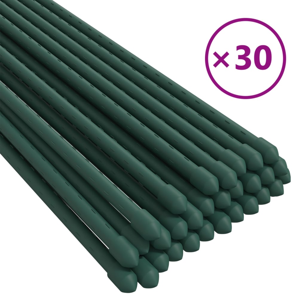 30 db zöld acél kerti növénykaró 90 cm 2