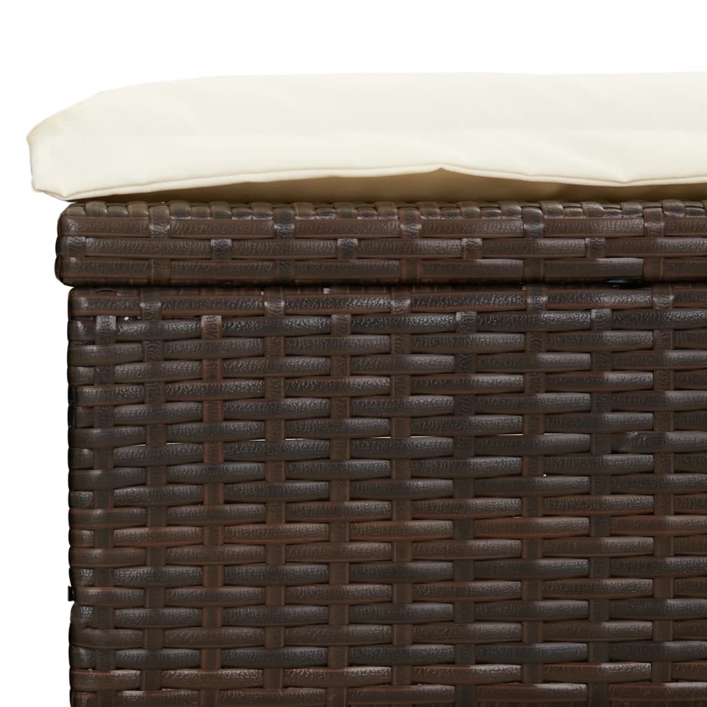 2 személyes barna polyrattan napágy kerek tetővel 211x112x140cm 11