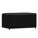 4 részes fekete polyrattan kerti ülőgarnitúra párnákkal 7